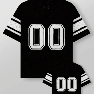 Camiseta de Fútbol Americano Personalizada para Hombre, con Estampado, Cuello en V, Manga Corta, Transpirable, Elástica en Cuatro Direcciones, Ecológica y Deportiva - Product Image 5