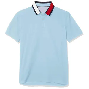 100% Bio-Baumwolle Herren Custom Polo Shirts Mit Stickerei Logo Sommer weich Pique T-Shirt Hochwertige atmungsaktive Freizeit kleidung