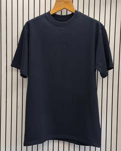 Fabricante personalizado francés Terry algodón 3/4 mangas Streetwear Camiseta Hombre Dtg impresión gráfico Boxy Fit camiseta recortada para hombres - Product Image 6