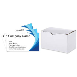 นามบัตรแบบกําหนดเองคุณภาพระดับพรีเมียม 300gsm สต็อกที่ทนทาน 3.5" X 2" ขนาดนามบัตรสีน้ําเงินมหาสมุทร - Product Image 6