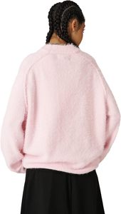 Suéter de Mohair para Mujer, Transpirable, de Algodón, Cuello Redondo Informal, Holgado, Estilo Oversize, Hombros Caídos - Product Image 2