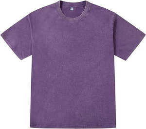 Nouveau Vente en Gros Personnalisé Hommes Lavage À L'acide Surdimensionné Streetwear T-shirts O-Neck Polyester/Coton Jersey Tissu avec Logo Personnalisé - Product Image 4
