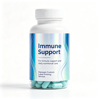 Etiquetas para Botellas de Refuerzo Inmunológico Haoxuan OEM, Adhesivos Impresos con UV Localizado, Resistentes al Agua, para Soluciones de Empaquetado de Suplementos Dietéticos