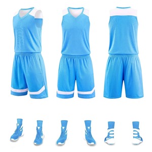 Ropa de baloncesto, uniforme de baloncesto para niños, Kit de entrenamiento con bolsillos de doble cara, número impreso, ropa de pelota para adultos masculinos - Product Image 3
