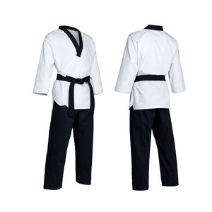 Ropa deportiva con logotipo personalizado de alta calidad, conjuntos de uniformes de Taekwondo de poliéster para adultos para entrenamiento de Muay Thai MMA - Product Image 3