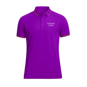 Polo elegante para hombre, 100 por ciento de algodón, manga corta, liso, de Golf Polo, camiseta, estilo informal de negocios - Product Image 1