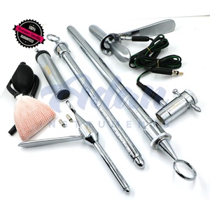 Ensemble de sigmoidoscope manuel rigide en acier inoxydable avec obturateur lumineux pour le diagnostic des hémorroïdes, des polypes et des saignements rectaux - Product Image 5