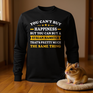 Maglietta a Maniche Lunghe Divertente per Amanti dei Criceti Siriani, Prodotto Promozionale - Product Image 3