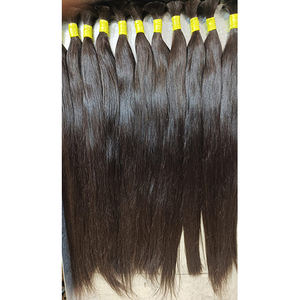 Calidad Temple Bulk Raw sin procesar cabello humano del sur de la India Directo de fábrica Precios de fábrica baratos Extensiones de cabello crudo - Product Image 2