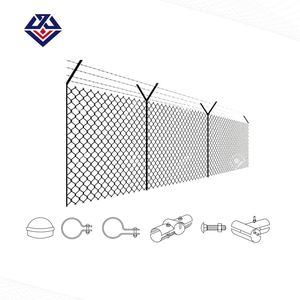 Clôture à maillons de chaîne en PVC et galvanisé de 6 pieds en gros/prix de clôture à mailles diamantées/prix de clôture à filet cyclon aire de jeux pour routes d'aéroport <span class=keywords><strong>gard</strong></span>ée - Product Image 1