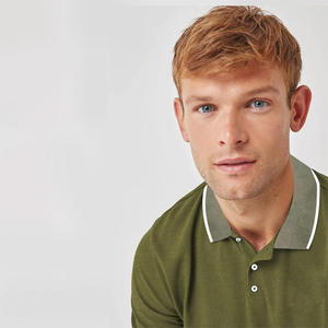 Polo con logotipo personalizado, Camiseta 100% de algodón tejido con botones, cuello, transpirable, antiapilación - Product Image 6