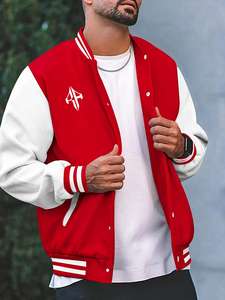 Top respirant col côtelé Varsity Jacket Nouveau Top vente Logo personnalisé veste d'hiver 100% Polyester par ATLANTIC - Product Image 5