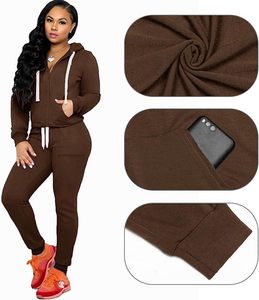 Vente directe d'usine ensembles de gymnastique d'hiver 100% coton survêtement à capuche respirant motif solide bas quantité minimale de commande OEM ODM vente en gros imprimé - Product Image 1