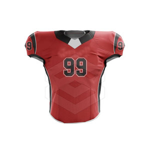 Camiseta de fútbol americano de calidad superior, precio al por mayor, camiseta de fútbol americano con nombre de equipo personalizado - Product Image 3