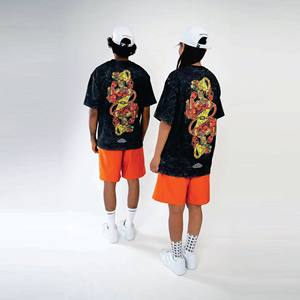 T-shirts hip-hop de haute qualité pour hommes-coupe ample, manches courtes, coton imprimé, fabricant personnalisé - Product Image 2