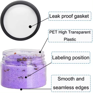 ODM OEM การปรับแต่งขวดครีมหน้า 100 กรัม 200 กรัมขวด PET พร้อมฝาปิดอลูมิเนียม / พลาสติกสําหรับ Boby / ครีมหน้าโคลนขี้ผึ้งขวดครีม - Product Image 5