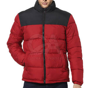 Vestes bouffantes imprimées avec logo personnalisé Veste d'hiver nouvelle arrivée Veste bouffante à manches longues pour hommes en usine - Product Image 1