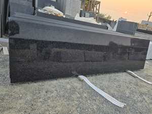 แผ่นหินแกรนิตสีดำขี้เถ้าสำหรับห้องครัวห้องน้ำพื้นผิวขัดเงารับประกัน5ปีผู้ผลิตอินเดียขายส่ง - Product Image 2