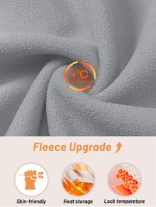 Chaqueta de lana ligera de talla grande para mujer para invierno, senderismo, cierre de cremallera, bolsillos, transpirable, cálido, relleno de algodón, patrón estampado - Product Image 4