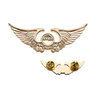 Badge métallique gravé en 3D avec logo de marque, épinglette personnalisée en émail pour chemise et vêtements