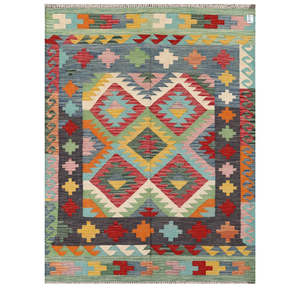 Tapis Imaco Maimana Afghanistan Kilim 199 x 148 cm pour la décoration intérieure - Product Image 1