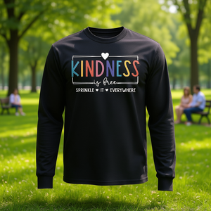 T-shirt à manches longues « Diffusez la gentillesse partout » Produit promotionnel - Product Image 3