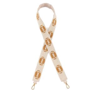 Sangles de sac de perles de rocaille de broderie perlée d'inspiration vintage motifs personnalisés Utilisation quotidienne Trendy Roll Tide Design - Product Image 5