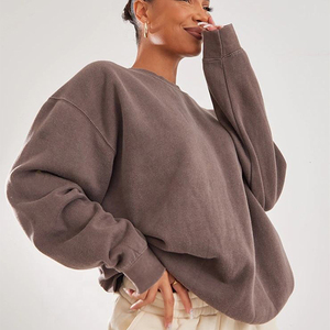 Última Llegada Mejor Estilo Mujeres Sudaderas con capucha de manga larga de cuello redondo de gran tamaño Ropa de mujer Sudaderas de mujer - Product Image 6