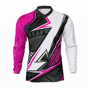 Jersey de Motocross OEM de Manga Larga, Camiseta de Carreras MX Transpirable, Jersey para Motocicleta Todoterreno - Product Image 1