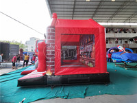 Château gonflable combiné camion de pompiers, trampoline gonflable à thème pompier, château sauteur de pompier, jouets éducatifs