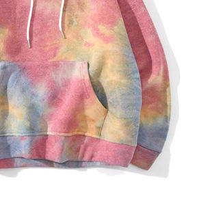 High Demanded Tie Dye <b>Bleach</b> Dyed Women And Men <b>Hoodies</b> Tie Die Washed Cotton Blended Pullover basics cotton blended <b>Hoodies</b> - Product Image 5