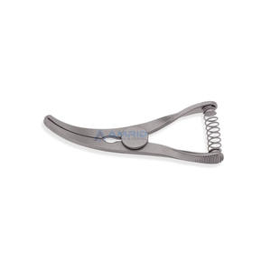 Weldon (Mini Glover) -Mordazas dentadas ligeramente curvadas de 14mm, acero inoxidable, instrumentos microquirúrgicos de 1,25 ''(3,5 cm) - Product Image 1