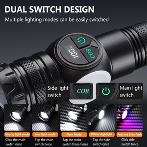 Lámpara de Trabajo COB Portátil, Linterna LED con Zoom Telescópico, Recargable por USB, Magnética, para Pesca, Senderismo, Camping, <span class=keywords><strong>Emergencias</strong></span> al Aire Libre - Product Image 2