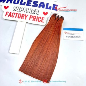 LISTO para ENVÍO 100% Extensiones de cabello humano vietnamita Super doble dibujado Venta al por mayor Color naranja La mejor calidad de un gran proveedor - Product Image 6