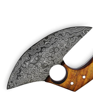 Venta al por mayor personalizado de alta calidad Industrial OEM/ODM servicio hecho a mano hoja de acero inoxidable mango de madera Funda de cuero hacha para Pizza - Product Image 6