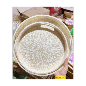 ชุดถาดหวายฝังมุกแท้ งานฝีมือจากหมู่บ้าน ทำด้วยมือ ปรับแต่งขนาดและรูปแบบได้ - Product Image 2
