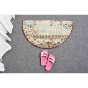 พรมตุรกีสีเบจโบราณ-2.5ft x 1.5ft - Product Image 5