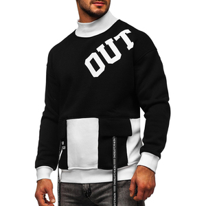 Vente en gros de sweatshirts unis personnalisés pour hommes pull à col rond décontracté sweatshirts en molleton de coton à manches longues commande en gros - Product Image 1