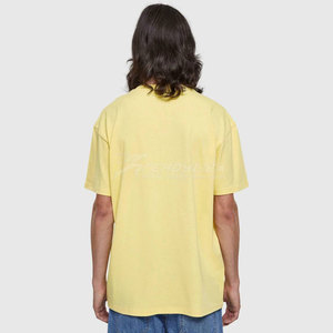 100% coton impression personnalisée surdimensionné lourd T-shirt unisexe uni vierge T-shirt tricoté pour hommes - Product Image 5