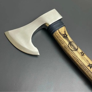 Hache à fendre Jexmoo personnalisée de 19,5 pouces en acier D2, manche en bois de rose, étui en cuir, cadeau d'extérieur, fait main, industriel - Product Image 4