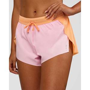 Pantalones Cortos de Running para Mujer Accelerate 3 Mid-Rise - Cantaloupe Marshmallow - Product Image 2