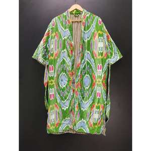 Batas de baño de terciopelo de calidad superior de proveedor indio, tacto suave, sensación cálida, longitud de rodilla de lujo frontal para mujeres, uso diario en el hogar - Product Image 1