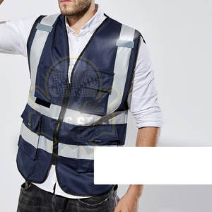 เสื้อกั๊กนิรภัยทำจากไนลอนโพลีเอสเตอร์พร้อมคุณสมบัติกันน้ำสำหรับใช้งานกลางแจ้งและรองรับโลโก้ตามสั่ง - Product Image 3