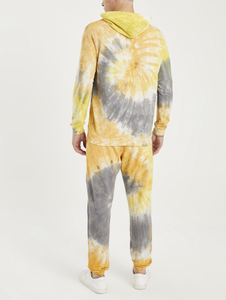 Impresión digital Hombres Tie Dye Chándales diseño 100% algodón peso ligero tasa razonable Transpirable Tie Dye chándal con las mejores cosas - Product Image 2