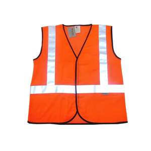 เสื้อกั๊กนิรภัยลายทางสะท้อนแสง, เสื้อกั๊กใส่ทำงาน Hi VIS สูงสามารถมองเห็นได้พร้อมกระเป๋า - Product Image 3