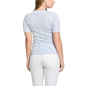 Pull-over à manches courtes pour femmes personnalisé Tricoté à la mode Tricots à col rond pour femmes pour l'hiver Vêtements pour filles de style décontracté - Product Image 6