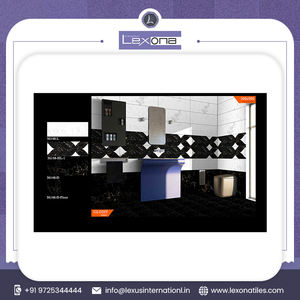 ¡Atractivo color brillante 30*90mm porcelana acabado brillante azulejo de la pared textura sólida moderna Villa baño decoración 10% de descuento! - Product Image 6