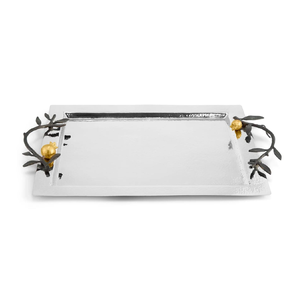 Plateau de service en aluminium Poignée en métal Plateau de service en aluminium de forme carrée de qualité supérieure Vente en gros - Product Image 1