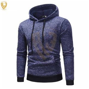Sudadera con capucha de lana de algodón 100% de alta calidad para hombres, ropa de invierno teñida Lisa informal - Product Image 1