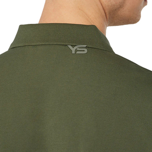 Jersey transpirable de alta calidad para camisa Polo Patrón sólido Camisa Polo de moda para hombre teñida lisa con opción de varios colores - Product Image 6